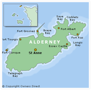 Alderney Map 